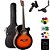 Violão Giannini Mini-Jumbo GSF1D 3 Tons Sunburst + KIT2PL - Imagem 4