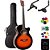 Violão Giannini Mini-Jumbo GSF1D 3 Tons Sunburst + KIT5I - Imagem 5