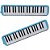 Escaleta Concert Strinberg M37 Azul 37 Teclas Com Capa - Imagem 3
