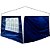 Kit 2 paredes tenda gazebo oxford azul 3X3M mor - Imagem 5