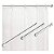 Porta Cortina Box Varão Bastão Banheiro 60cm Até 90cm Aço Fácil Fix Maxeb - Imagem 3