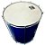 Surdo Madeira Samba Music 60x20 Azul Pele Animal - Imagem 3