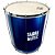 Surdo Madeira Samba Music 60x20 Azul Pele Animal - Imagem 2