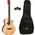 Violão Mini Jumbo Elétrico Hofma HMF249 Natural + Capa - Imagem 1