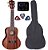 Ukulele Elétrico C/afinador Shelby Su23te Teakwood Capa,palh - Imagem 1