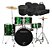 Bateria Acústica Vogga Bumbo 22 Vpd924 Verde C/ Kit Capa Bag - Imagem 1