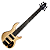 Contra Baixo Ativo Cort Action Dlx 6 Cordas Act Ash Opn Vi Com Pre Amp Mark Bass - Imagem 1