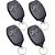 Kit 4 Controles Motor Tx Inter Dig Ct Hcs Saw 433 Mhz Preto 7271 Rossi - Imagem 1