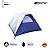 Barraca de Camping Nautika Dome 3 pessoas Coluna d'água de 1800mm Cinza - Imagem 3