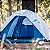Barraca de Camping Nautika Dome 3 pessoas Coluna d'água de 1800mm Cinza - Imagem 2