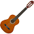 Violao Acustico 1/4 Nylon Infantil Natural Gk 10 Harmonics - Imagem 1