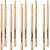 5 Pares de Baquetas C.Ibanez 5BDRH Dragon Hickory Ponta Madeira 5B - Imagem 1