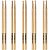 5 Pares de Baquetas C.Ibanez 5ADRH Dragon Hickory Ponta Madeira 5A - Imagem 1