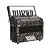 Acordeon Eagle 48 Baixos EGA 0348 PBK 3 Registros Preto C/ Case - Imagem 1