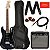Kit Guitarra Fender Squier Affinity Stratocaster HSS Charcoal Frost Metallic - Imagem 1