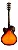 Guitarra Semi Acústica Waldman Hollow Body GHJ100 VS Vintage Sunburst - Imagem 5