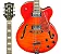 Guitarra Semi Acústica Waldman Hollow Body GHJ220Q HB Honey Burst - Imagem 2