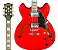Guitarra Semi Acústica Waldman Semi Hollow GHO100 RD Vermelho - Imagem 2