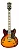 Guitarra Semi Acústica Waldman Semi Hollow GHO100 VS Vintage Sunburst - Imagem 5