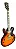 Guitarra Semi Acústica Waldman Semi Hollow GHO100 VS Vintage Sunburst - Imagem 6