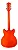 Guitarra Semi Acústica Waldman Semi Hollow GHO110 OR Laranja - Imagem 7