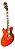 Guitarra Semi Acústica Waldman Semi Hollow GHO110 OR Laranja - Imagem 6