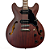 Guitarra Semiacústica Waldman Semi Hollow GHO190 RDM Red Mahogany - Imagem 2