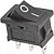 Chave Gangorra 3A/250VAC 3 Terminais ON/OFF Preta CHVS0014 Storm - Imagem 1