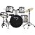 Bateria Acústica 2t Esl Prata Com Banco Ny F1rst - Imagem 2
