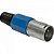 Conector Cannon Macho Plástico PGCN0006 Azul Storm - PCT / 5 - Imagem 1