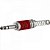 Conector P10 Macho Estéreo Niquelado HJ018S Vermelho HYX - Imagem 2