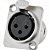 Conector XLR Fêmea Painel 3 Pólos Niquelado HX048F HYX - PCT / 2 - Imagem 4
