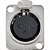 Conector XLR Fêmea Painel 3 Pólos Niquelado HX048F HYX - PCT / 2 - Imagem 2