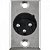 Conector XLR Macho Painel 3 Pólos Niquelado HX039M HYX - PCT / 2 - Imagem 1