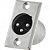 Conector XLR Macho Painel 3 Pólos Niquelado HX039M HYX - PCT / 2 - Imagem 2