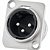 Conector XLR Macho Painel 3 Pólos Niquelado HX048M HYX - PCT / 2 - Imagem 3