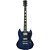 Guitarra Elétrica Sg De Madeira Maciça Thomaz Teg 340 Azul - Imagem 1