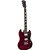 Guitarra Elétrica Sg De Madeira Maciça Thomaz Teg 340 Vermelho - Imagem 3