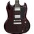 Guitarra Elétrica Sg De Madeira Maciça Thomaz Teg 340 Vinho - Imagem 4