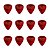 Palheta Celulóide Shape Premium 351 Thin Red Moto FENDER - PCT / 12 - Imagem 1