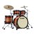 Bateria Shell Pack (4 Tambores) Bumbo 22 (Ruby Pacific Walnut Burst Hardware Smoked Black Nickel) Tama Starclassic Maple ME42TZUS-LRWB - Imagem 1