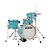 Bateria Shell Pack (4 Tambores) Bumbo 14 (Aqua Blue) Tama Club-JAM Flyer Kit LJK44S-AQB - Imagem 1