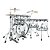 Bateria Shell Pack (5 Tambores) Bumbo 22 (Crystal Ice) Tama Limited Starclassic Mirage 50th Anniversary MBA52RZBNS-CI - Imagem 2