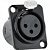 Conector XLR Fêmea Painel 3 Pólos Niquelado HX049F Preto HYX - PCT / 2 - Imagem 4