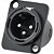 Conector XLR Macho Painel 3 Pólos Niquelado HX049M Preto HYX - PCT / 2 - Imagem 4