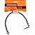 Cabo Para Pedal Hayonik Linha Brasil P10 x P10 90° 25cm Preto - Imagem 1