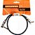 Cabo para Pedal Hayonik Linha Brasil P10 X P10 90° 45cm Preto - Imagem 1