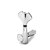Tarraxa Blindada Canhoto Cromada (Unidade) Gotoh GB707-R1 C - Imagem 1