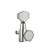 Tarraxa Blindada Trava (L3+R3) Cromada (6 Peças) Gotoh SG381 - Imagem 1