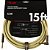 Cabo para Instrumentos P10 x P10 (90°) 4,5m DELUXE SERIES Amarelo Tweed FENDER - Imagem 4